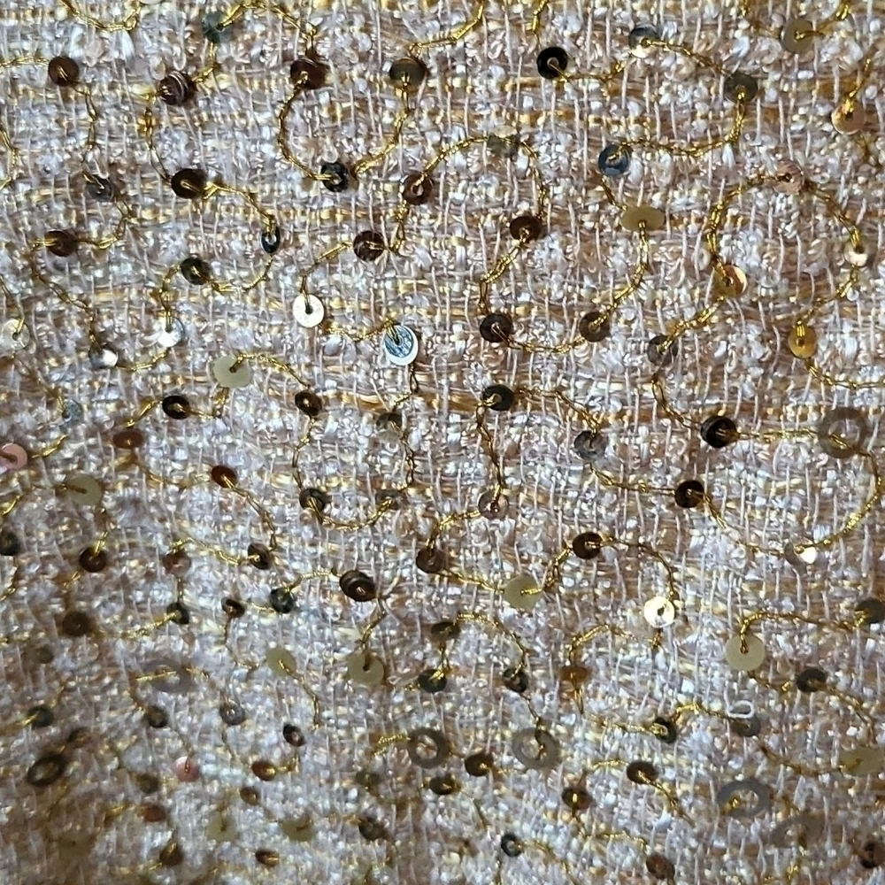 kate spade skirt the rules gold metallic sequined tweed skirt